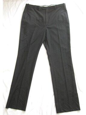 Berle Men Flat Front Dress Pants Unhemmed Tailored Trousers Sz 42 Old Money